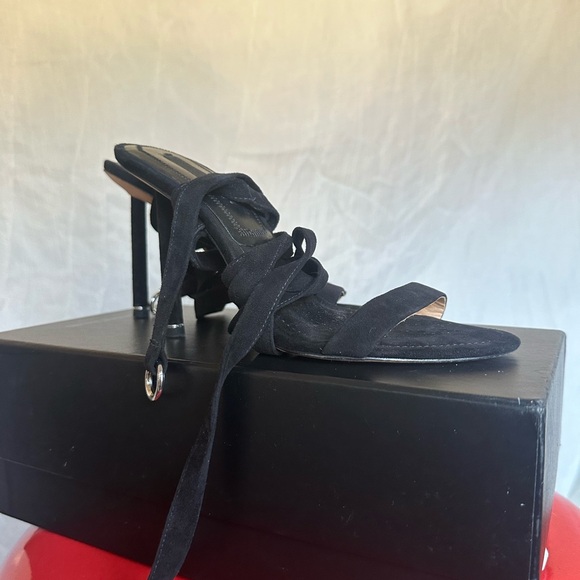 Alexander Wang Evie Suede Wrap Around Sandals size 37 - Picture 4 of 10